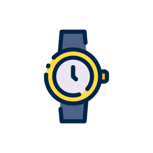 Watch time clock wristwatch icon