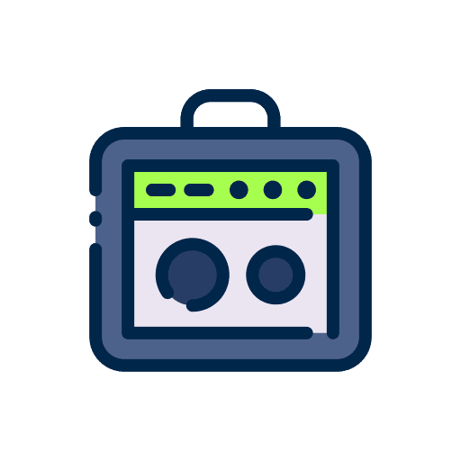Amplifier electronics music box sound box icon Amplifier electronics music box sound box icon