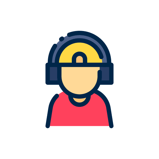 Dj male music party icon Dj male music party icon