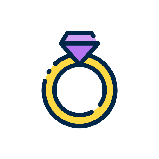 Ring jewelry diamond diamond ring icon