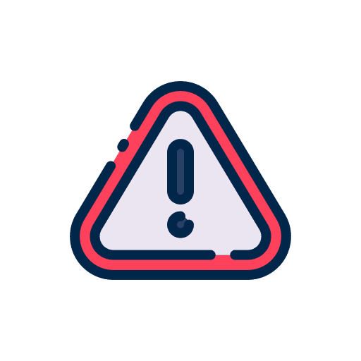 Warning attention sign notice icon