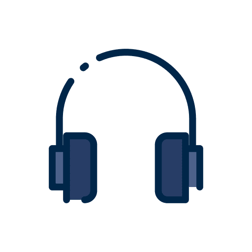 Headphones earphones audio technology icon Headphones earphones audio technology icon