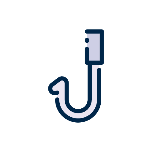 Hook miscellaneous fish animals icon Hook miscellaneous fish animals icon