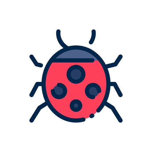 Ladybug spring springtime insect icon Ladybug spring springtime insect icon