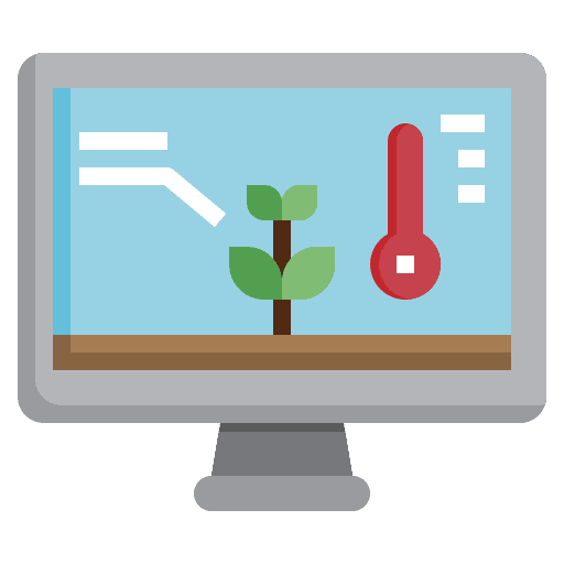 Temperature agriculture planting farming icon