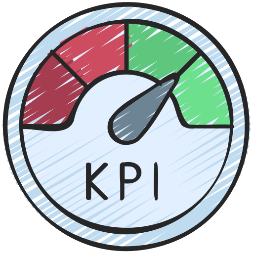 Kpi business and finance customer analysis icon