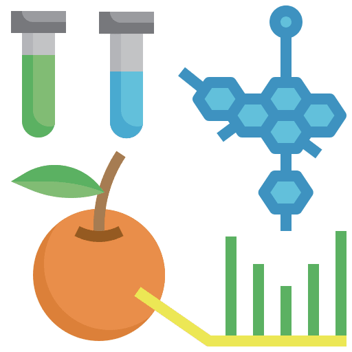 Lab science farm plant icon Lab science farm plant icon