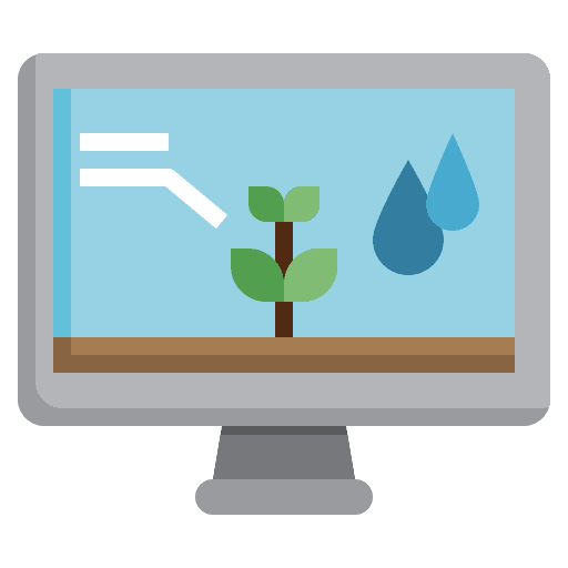 Water analysis precipitation statistic icon Water analysis precipitation statistic icon