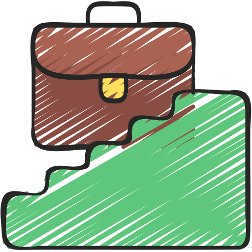 Career path career path growth progress icon