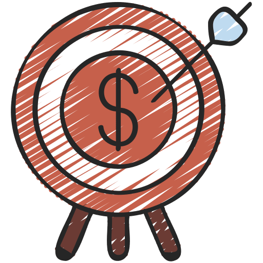 Goals goal business and finance banking icon