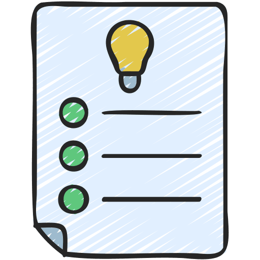 Ideas order writing tool files and folders icon