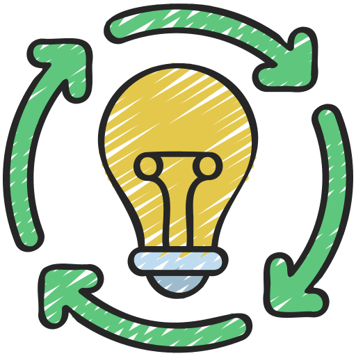 Process kaizen flexibility development icon
