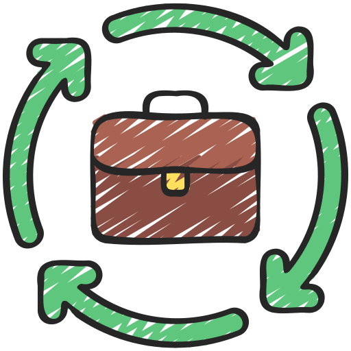 Process tasks business and finance in progress icon