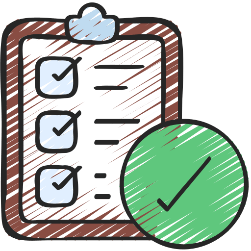 Task planning strategic plan checkmark task planning icon