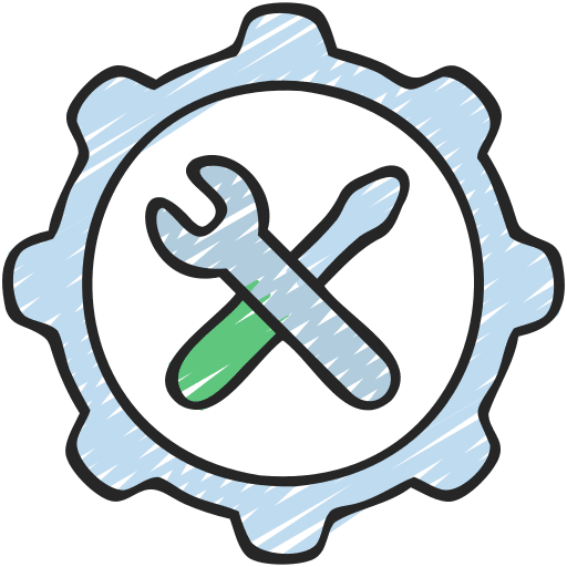 Automation settings construction and tools ui icon