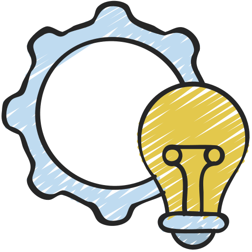 Innovation gear innovation business and finance icon