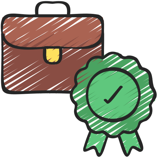 Successful champion business award icon