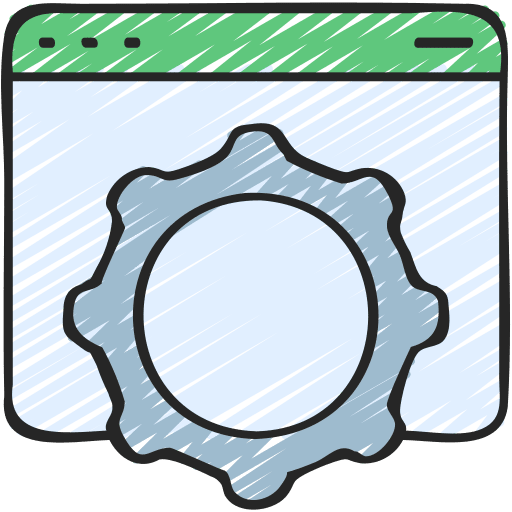 Web management website web administrator screen icon