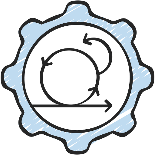 Agile devops cycle development icon