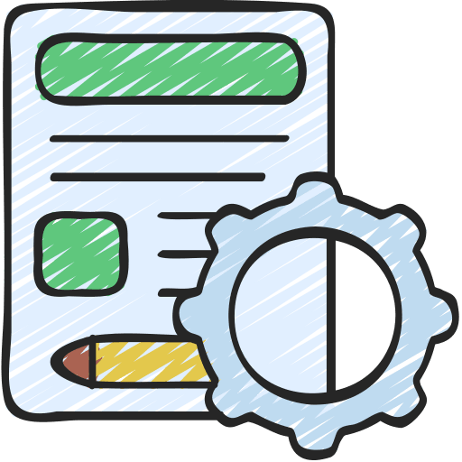 Blogging document media blog icon