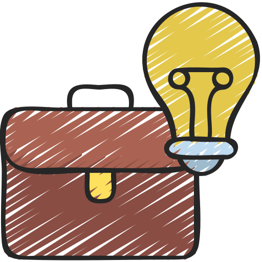 Business idea lamp business idea offering icon