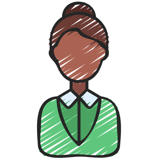 Businesswoman employee avatar user icon