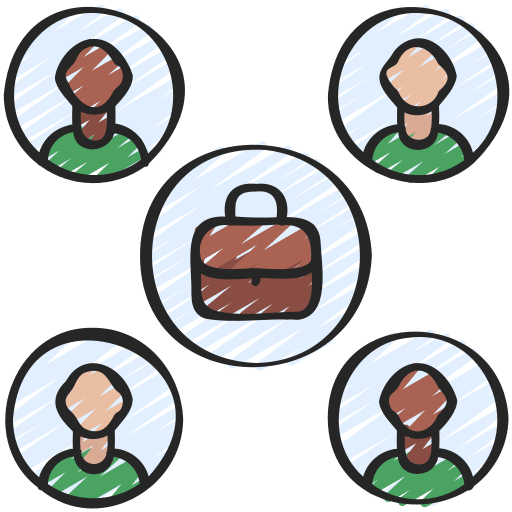 Organization business and finance business people icon