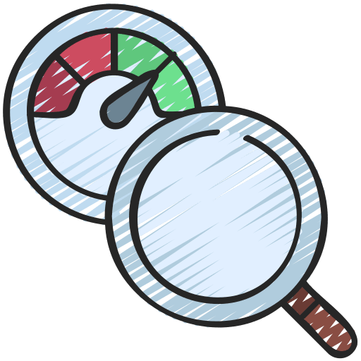 Performance measure meter attitude icon