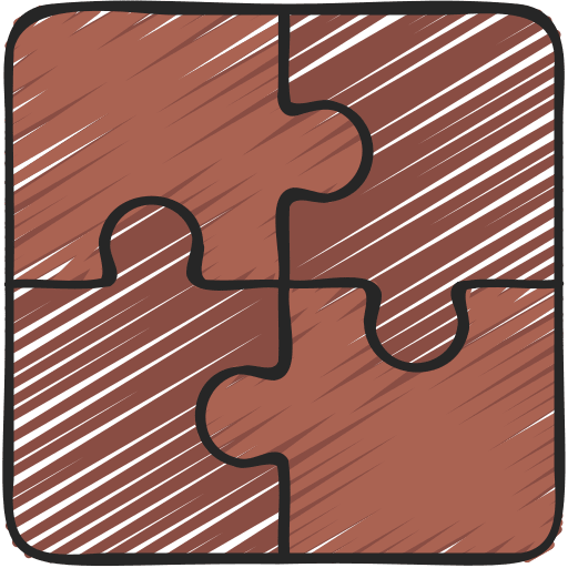 Puzzle planning fit plan icon