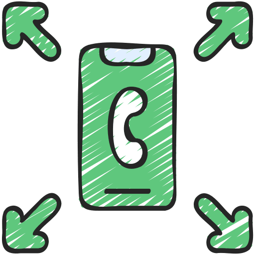 Communication center mobile telephone phone call icon