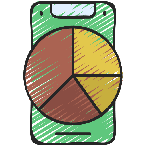 Mobile analytics statistics stats mobile analytics icon