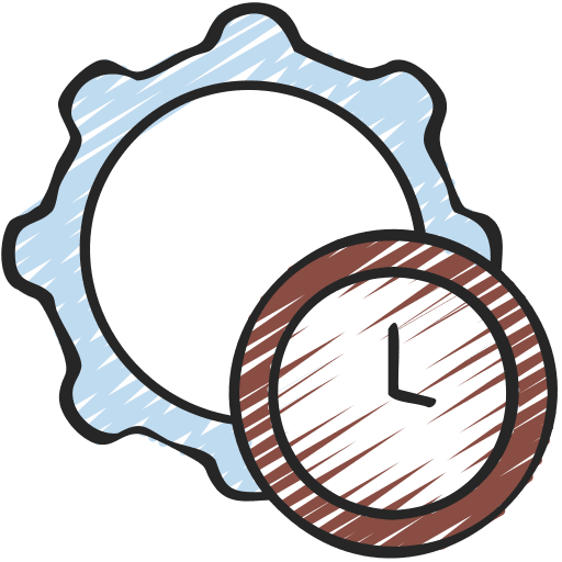 Time management time and date efficiency timetable icon