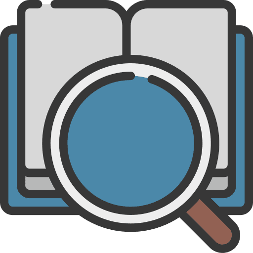 Research reading study book icon