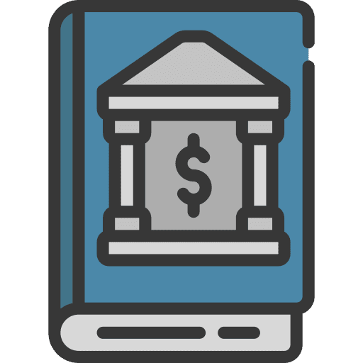 Finance book finance book economy banking icon