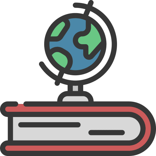 Globe earth college university library icon