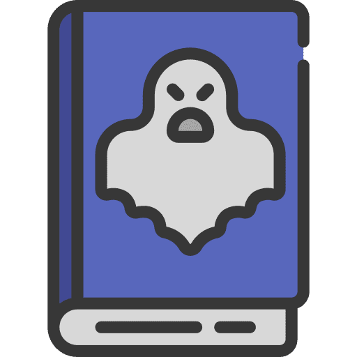 Horror story literature fiction icon
