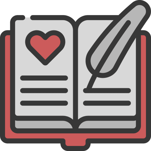 Poetry literature reading book icon