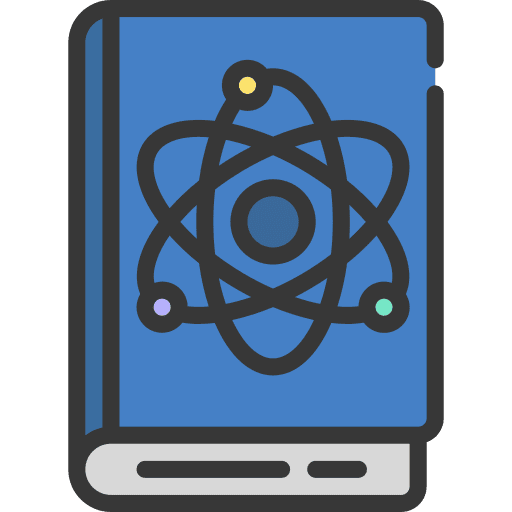Science book lab health dna icon