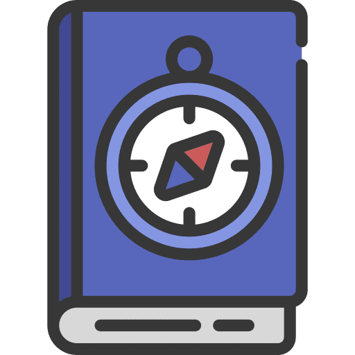 Adventure reading literature study icon