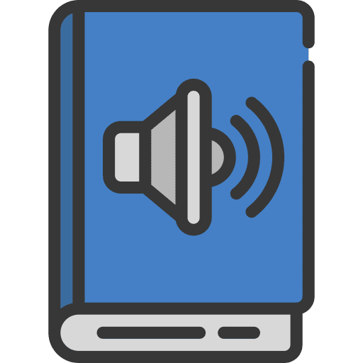 Audio book online education electronics elearning icon