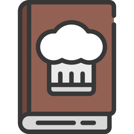 Cook book learning study knowledge icon