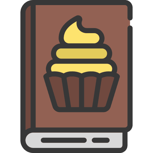 Cook book sweet bakery dessert icon