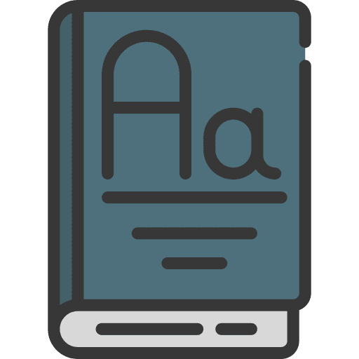 Font design typography font education icon