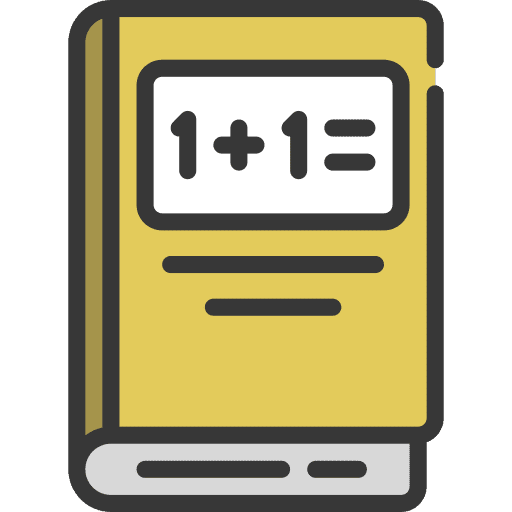 Math book university college education icon