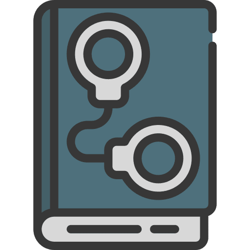 Crime story mystery detective icon