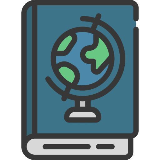 Geography book planet geography icon