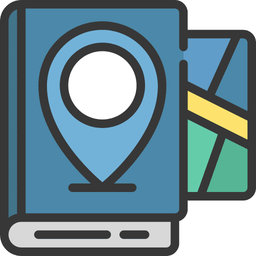 Map book education world atlas icon