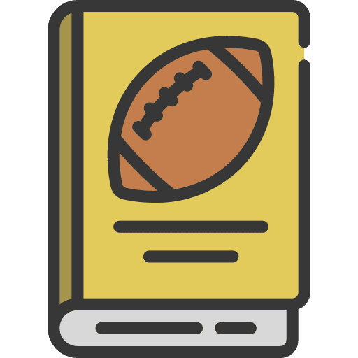 American football book american football rules icon