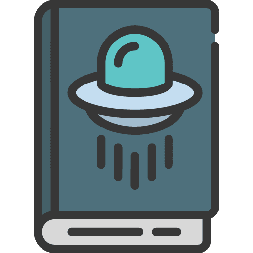 Sci fi library sci fi study icon