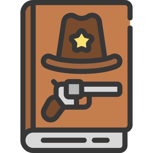Western book fiction western icon